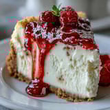 White Chocolate Raspberry Cheesecake