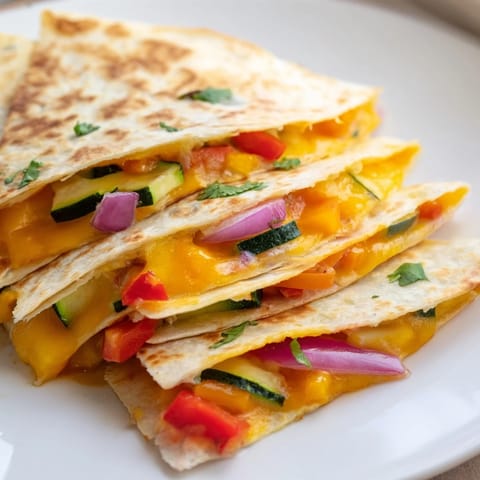Cheese Vegetable Tortilla Folds