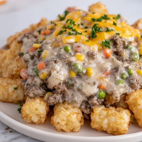 Tater Tot Beef Casserole