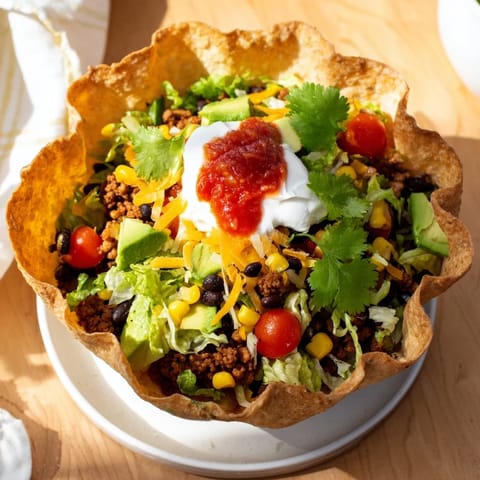 Taco Salad Crispy Bowl
