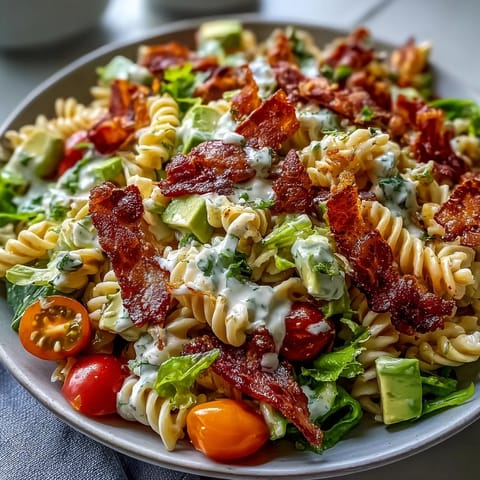 BLT Pasta Salad Avocado