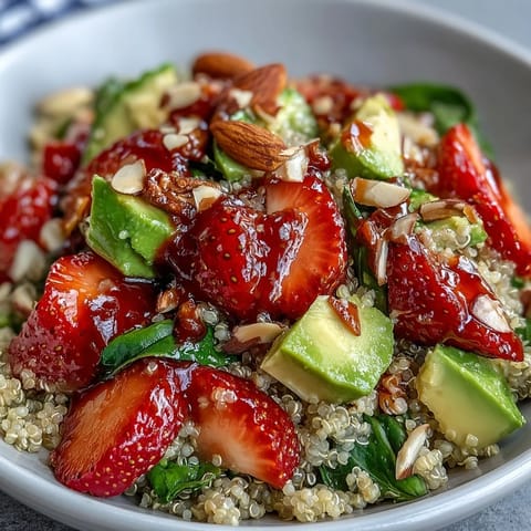 Strawberry Avocado Quinoa Salad