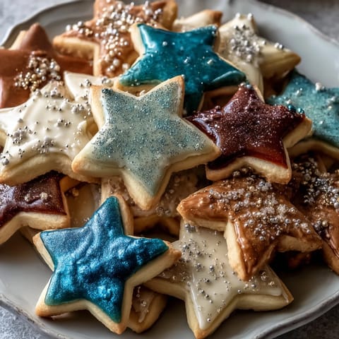 Adorably decorated Gemini Zodiac Cookies glistening with starry royal icing.
