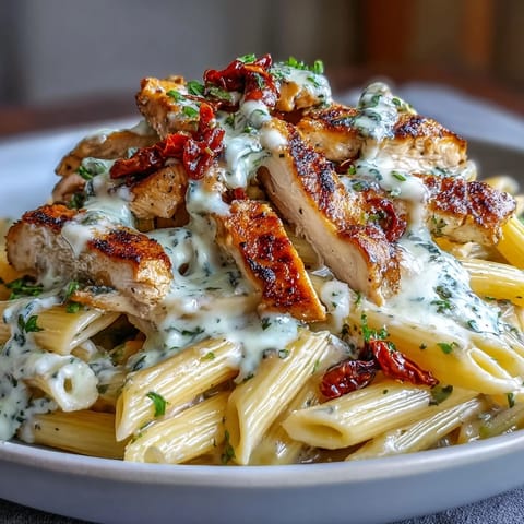 Creamy Marry Me Chicken Pasta with sun-dried tomatoes and basil, a viral delight.
