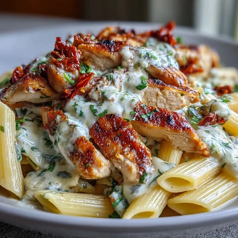 Viral Marry Me Chicken Pasta, a delicious dish with tender chicken and rich sauce.