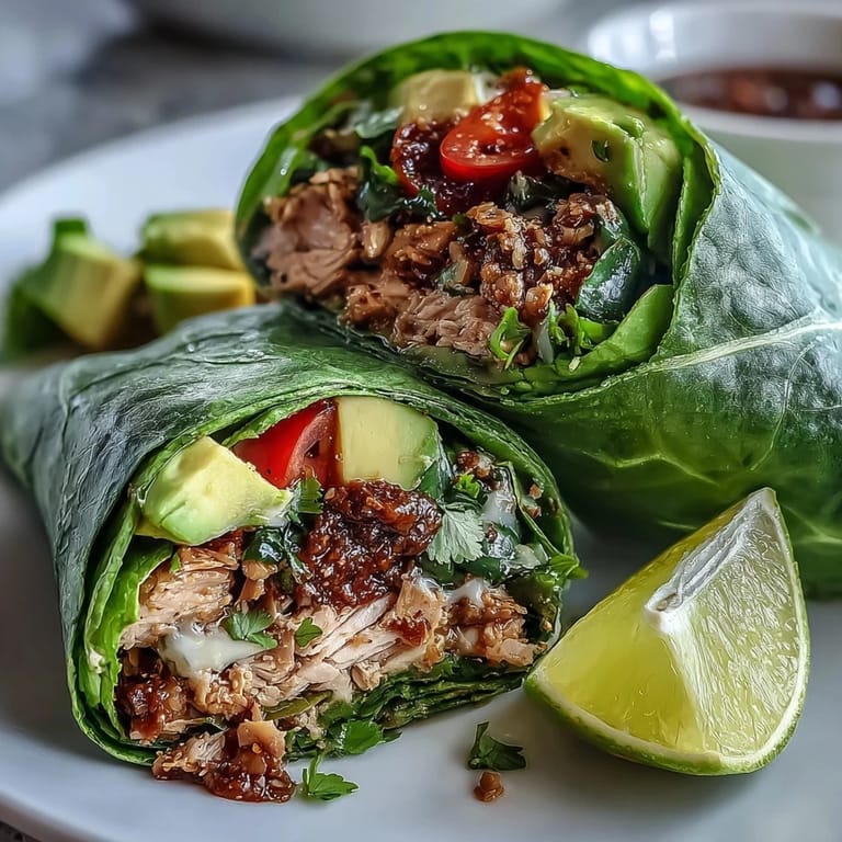 Colorful turkey taco lettuce wraps featuring savory spiced meat, diced tomatoes, and creamy avocado in crunchy lettuce cups for a healthy twist.