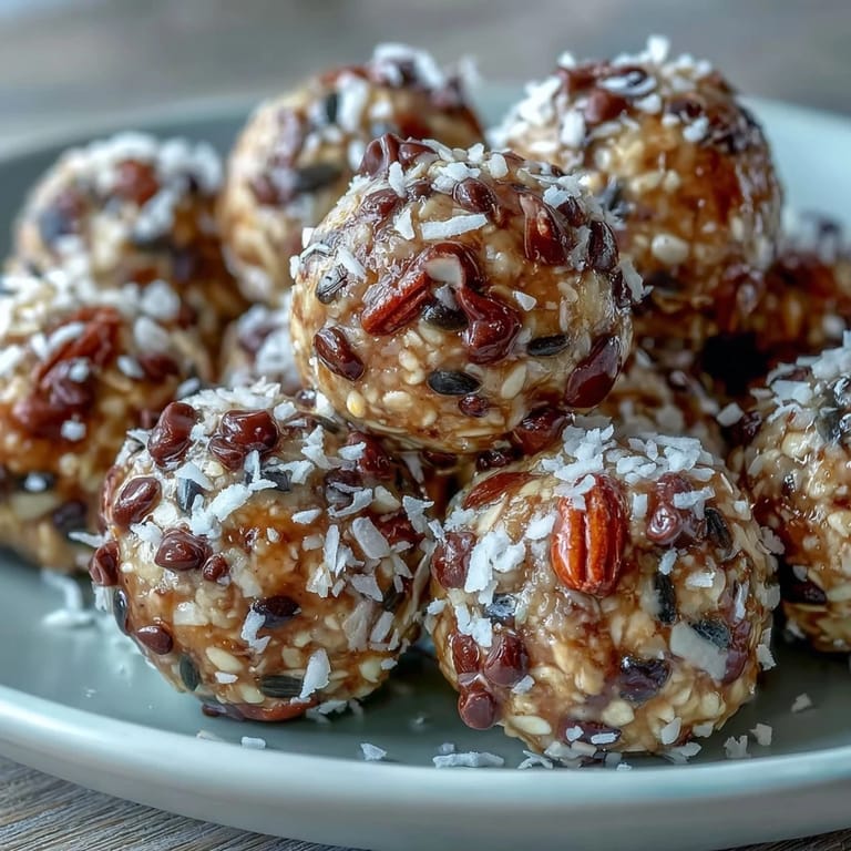 Golden oat and seed energy balls rolled with honey and vanilla, offering a wholesome, nut-free snack anytime.