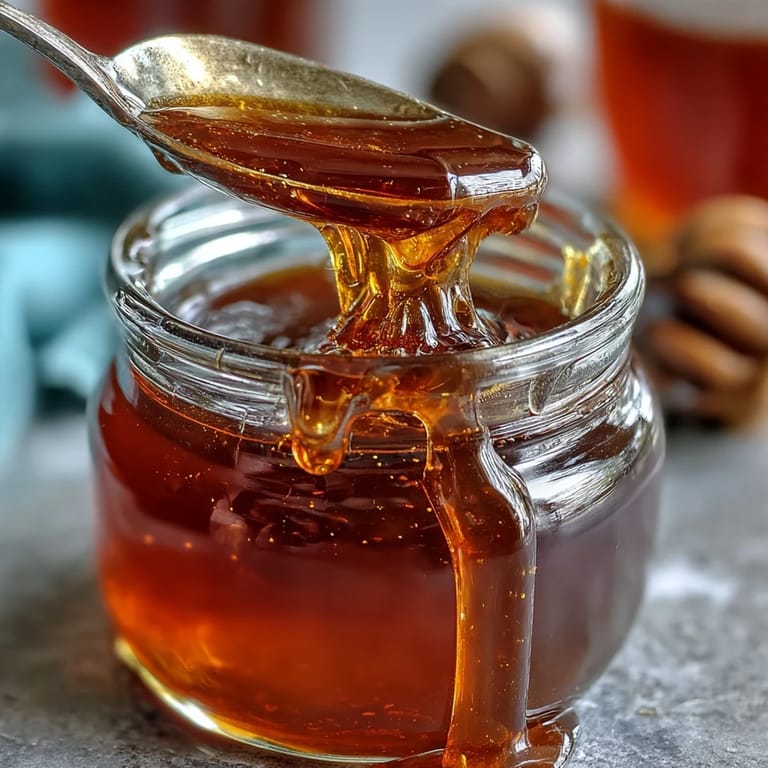 A spoonful of dandelion jelly, floral and delicate, with a hint of spring sweetness, ready to brighten your breakfast.