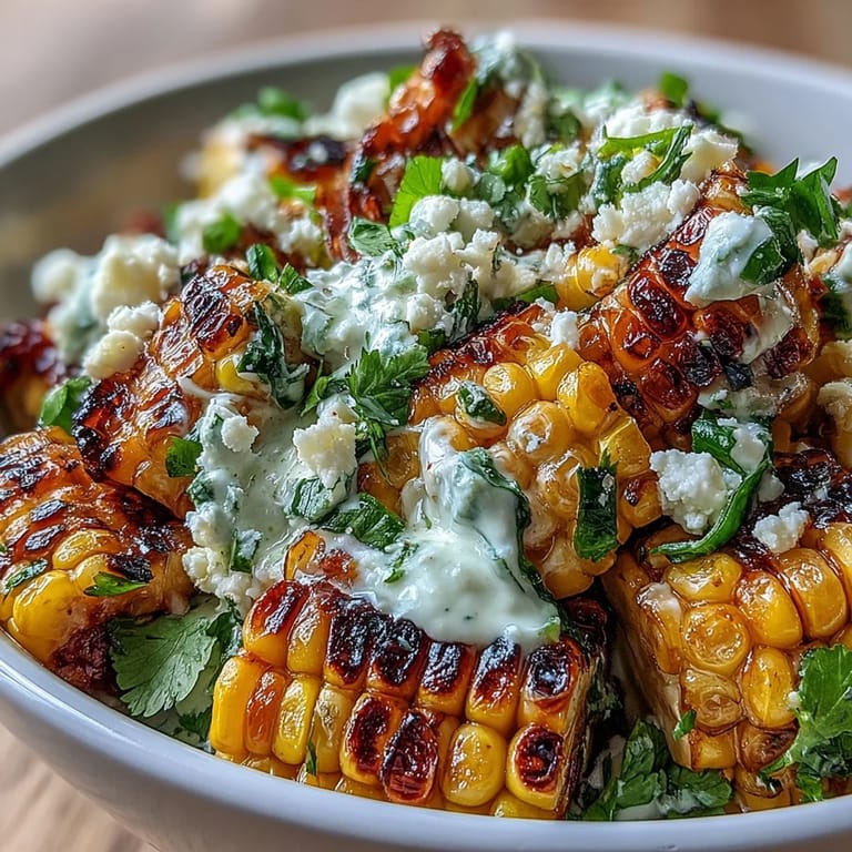 Colorful Mexican Street Corn Salad with juicy corn kernels, zesty chili-lime dressing, and fresh herbs, ideal for barbecues and taco nights.